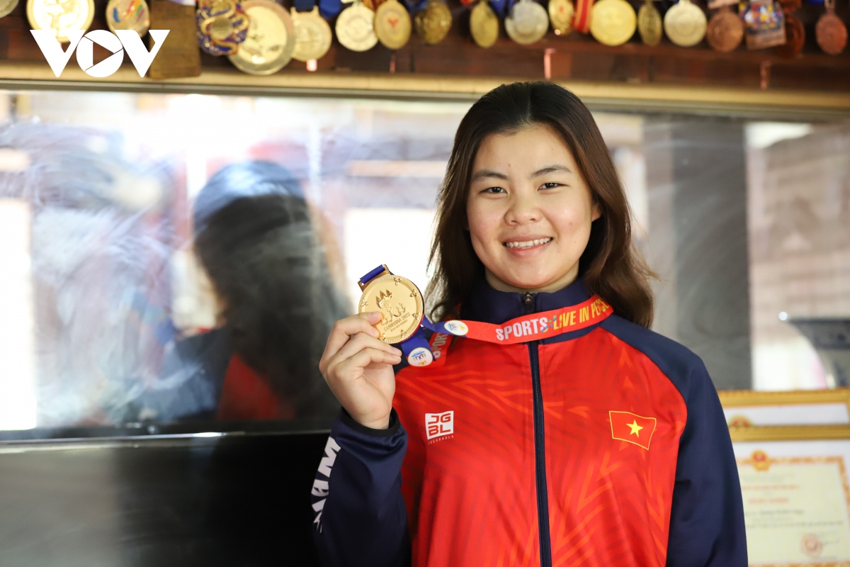 Cô gái dân tộc Thái đoạt huy chương vàng liên tiếp ở 2 kỳ SEA Games